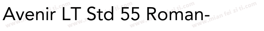 Avenir LT Std 55 Roman字体转换